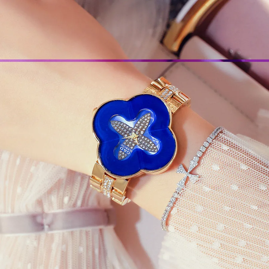 Женские кварцевые часы G &amp D со стразами в стиле кэжуал