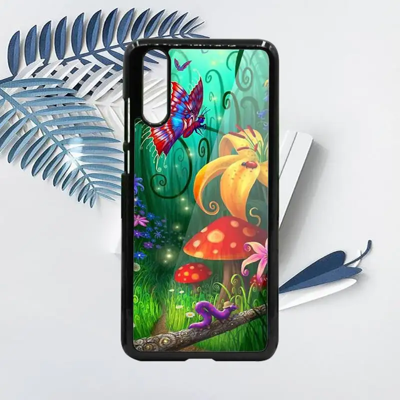 

Mushroom Psychedelic Art Phone Cases PC For Samsung galaxy S note 8 9 20 10 e lite2019 plus pro ultra