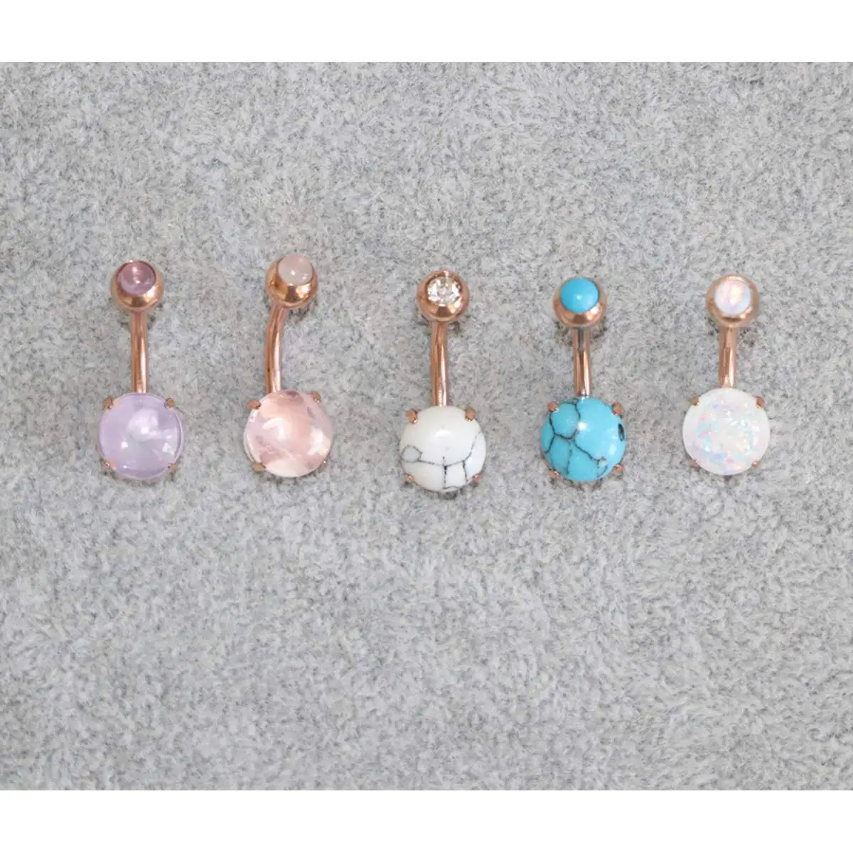 Пирсинг пупка Женский с разными камнями 14 г 1 шт. | Украшения и аксессуары