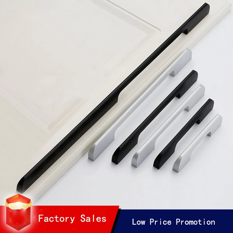 Черные безопасные дверные ручки из алюминиевого сплава в американском стиле