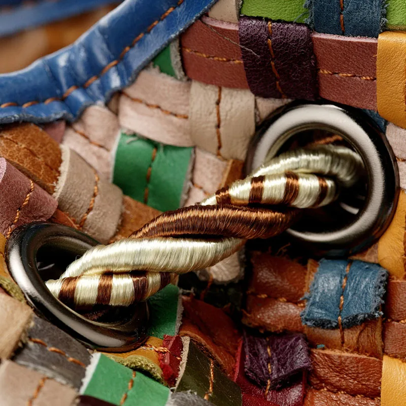 Рюкзак женский кожаный плетеный для путешествий 2020 | Багаж и сумки