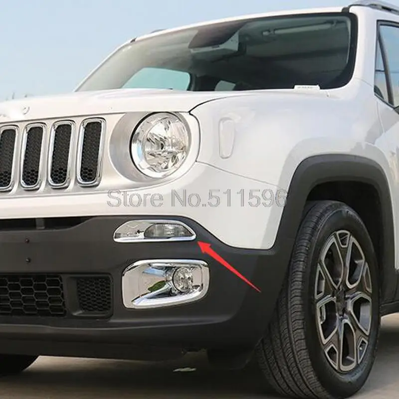 Для Jeep Renegade 2015 2016 автомобильный Стайлинг ABS хромированный дневной ходовой