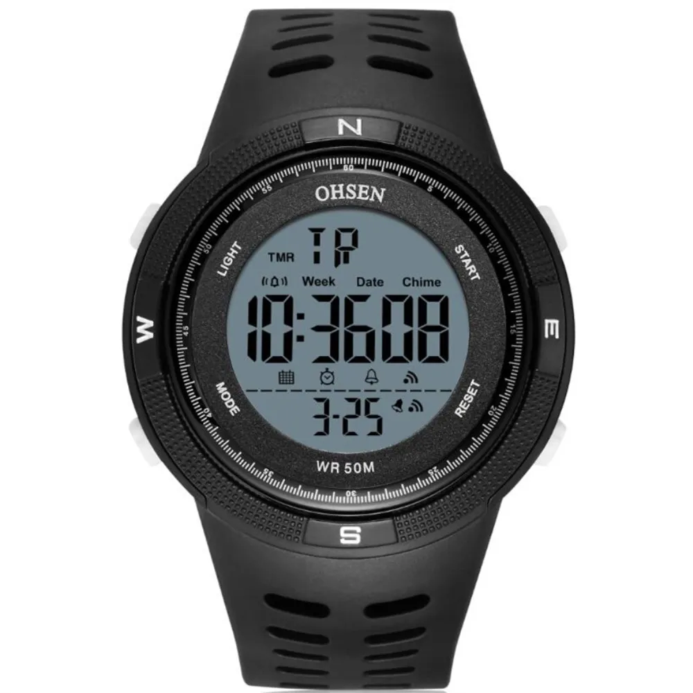 

OHSEN Military Watch Army Fashoin waterproof Watch Men Big Dial Relojes Hombre Casual Sport LED Digital Watch Relogios Masculino