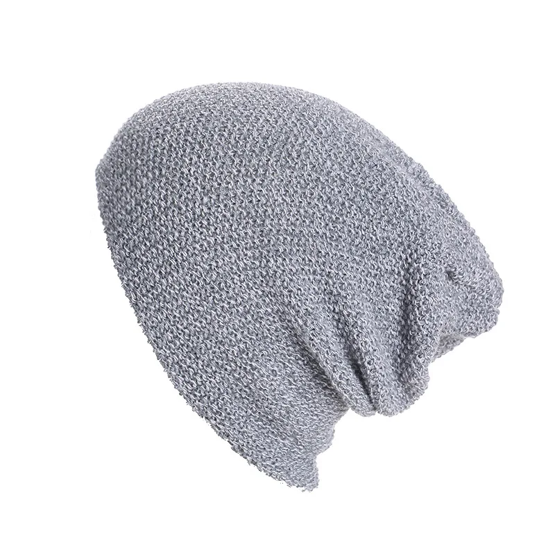 Мужская вязаная шапка в разноцветную полоску теплая шерстяная стиле хип-хоп для