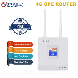 4G Wi-Fi роутер портативный модем 4g Wi-Fi Sim-карта шлюз FDD TDD LTE WCDMA GSM глобальная разблокировка внешние антенны беспроводные роутеры - изображение