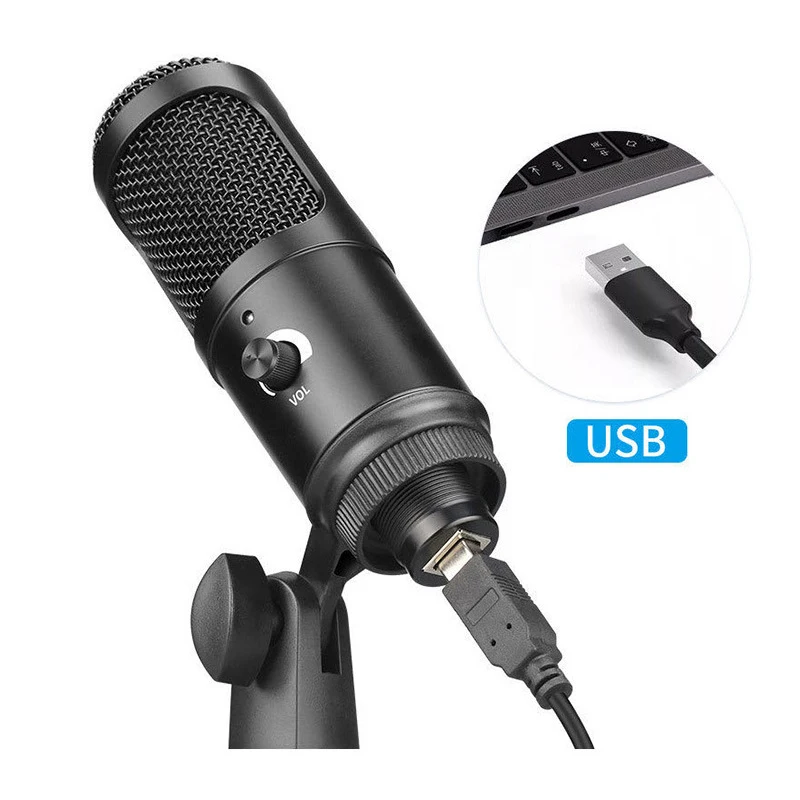 Профессиональный USB микрофон для компьютера с регулируемой