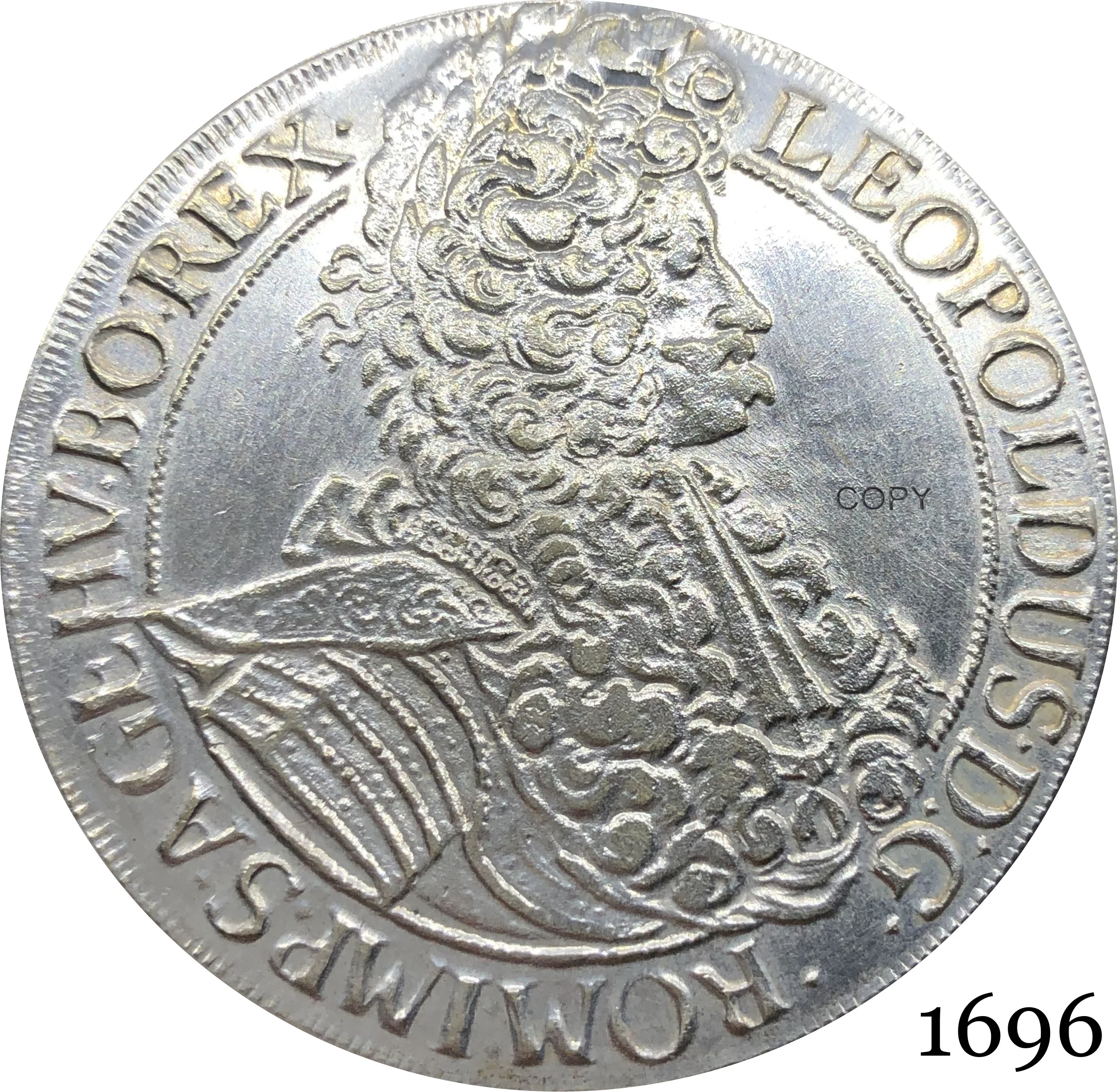 Austriaco habburg 1 thaler Leopold I Vienna 1696 пластинчатая копия монет платформы | Дом и сад