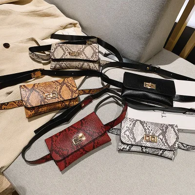 2019 Новая мода в эксцентричном ретростиле со змеиным рисунком из искусственной