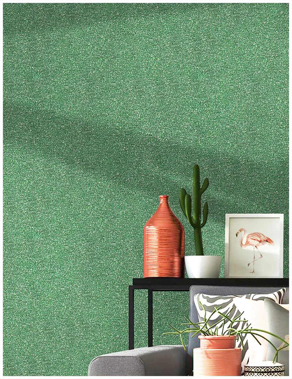 HaokHome зеленый блестящий глиттер обои виниловые блестящие самоклеющиеся дизайн