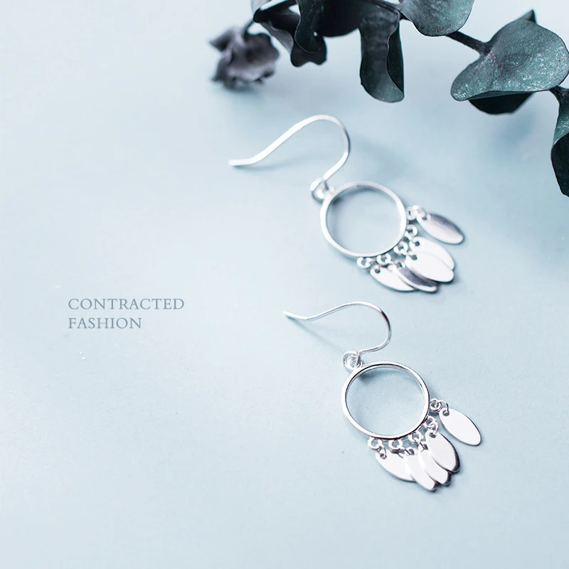 Colusiwei модные серьги-капли из стерлингового серебра 925 пробы для женщин Простые