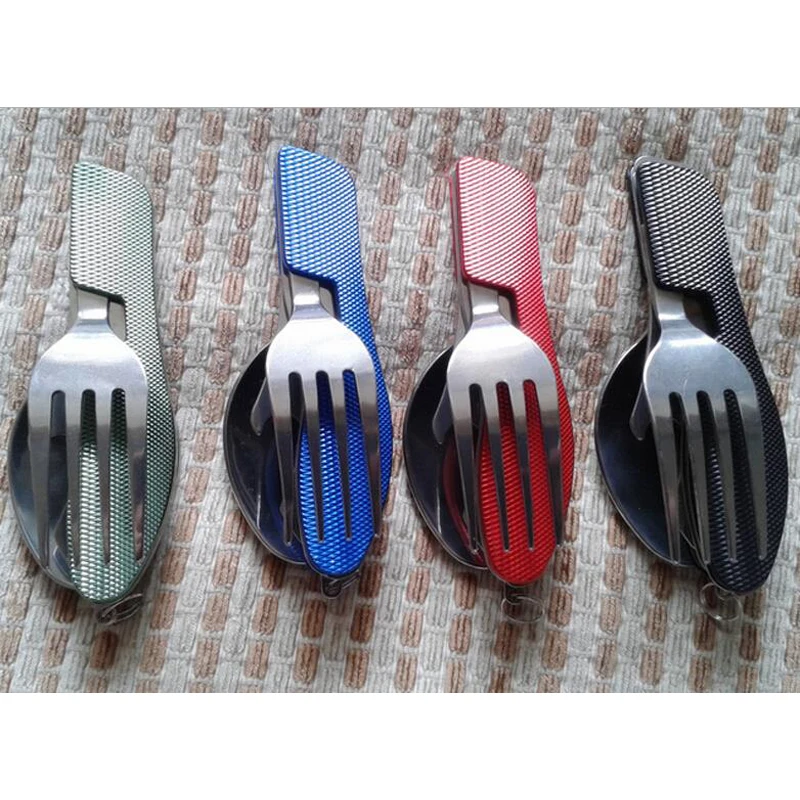 2 в 1 походная охотничья ложка и вилка для кемпинга армейский нож Портативный