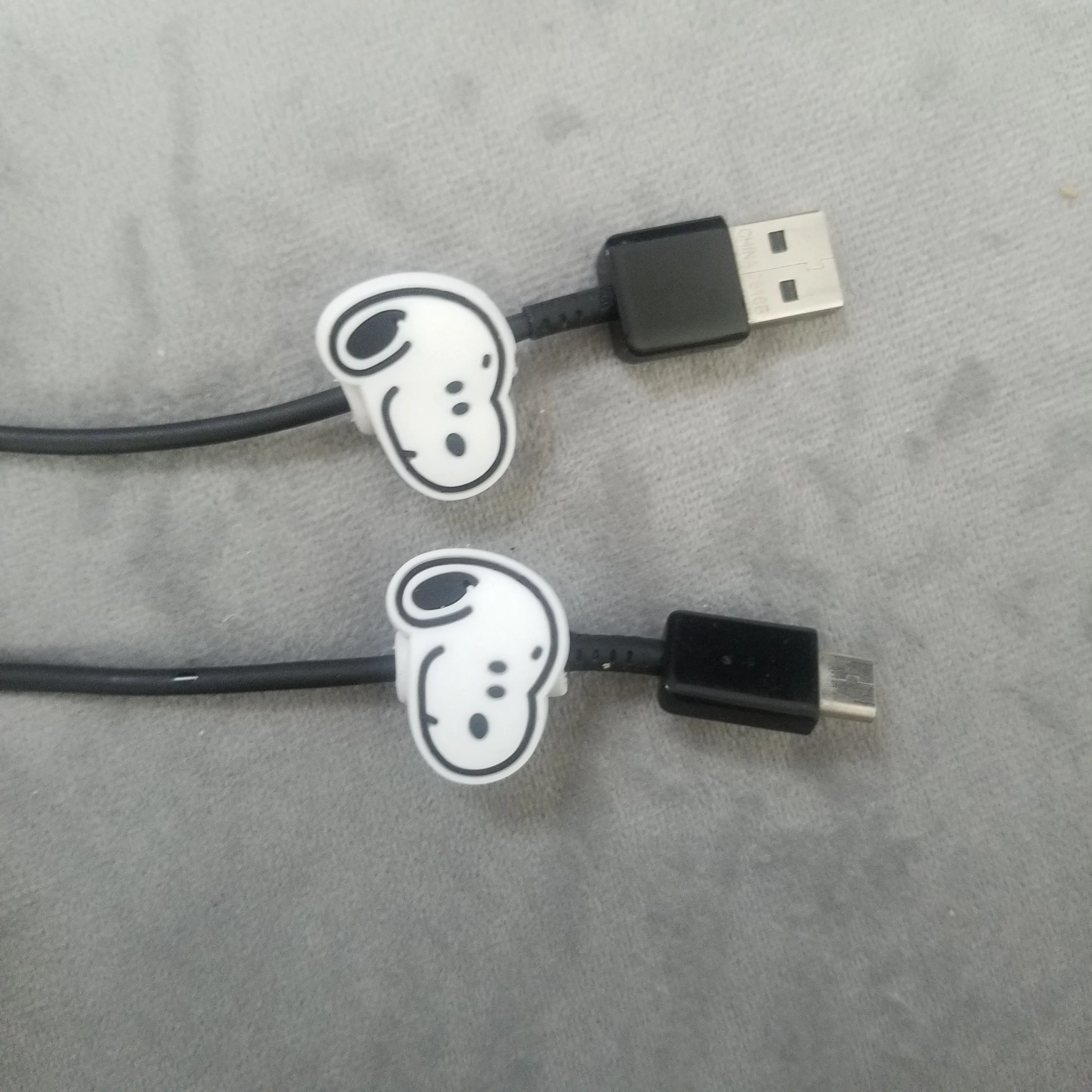 100 шт./партия, мультяшное Зарядное устройство USB, кабель для передачи данных, защита для iphone 5 6 7 8 X, защита шнура, защита для зарядки, защита usb-кабеля