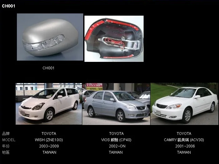 Светодиодный зеркальный фонарь заднего вида с крышкой Желтый светодиодный чехол