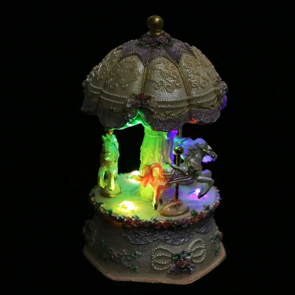 

Классическая музыкальная шкатулка в виде карусели для детей