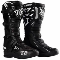 2022 new tr tiger racing motorcycle long shoes off road motocross boots dirt bike sports rider motor faux leather motorbike boot