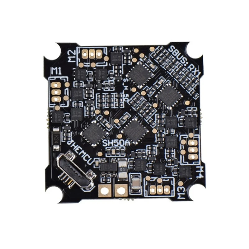 SH50A F4 OSD 2 3S Контроллер полета с 5V BEC выход Встроенный 5A BLheli S 4In1 бесщеточный ESC для