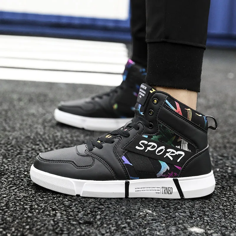 Кроссовки X женские высокие с ярким принтом Повседневная теплая хлопковая обувь