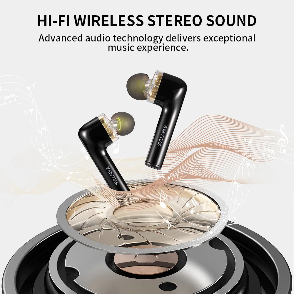 Беспроводные наушники SYLLABLE S119 с поддержкой bluetooth 5 0 шумоподавлением регулятором