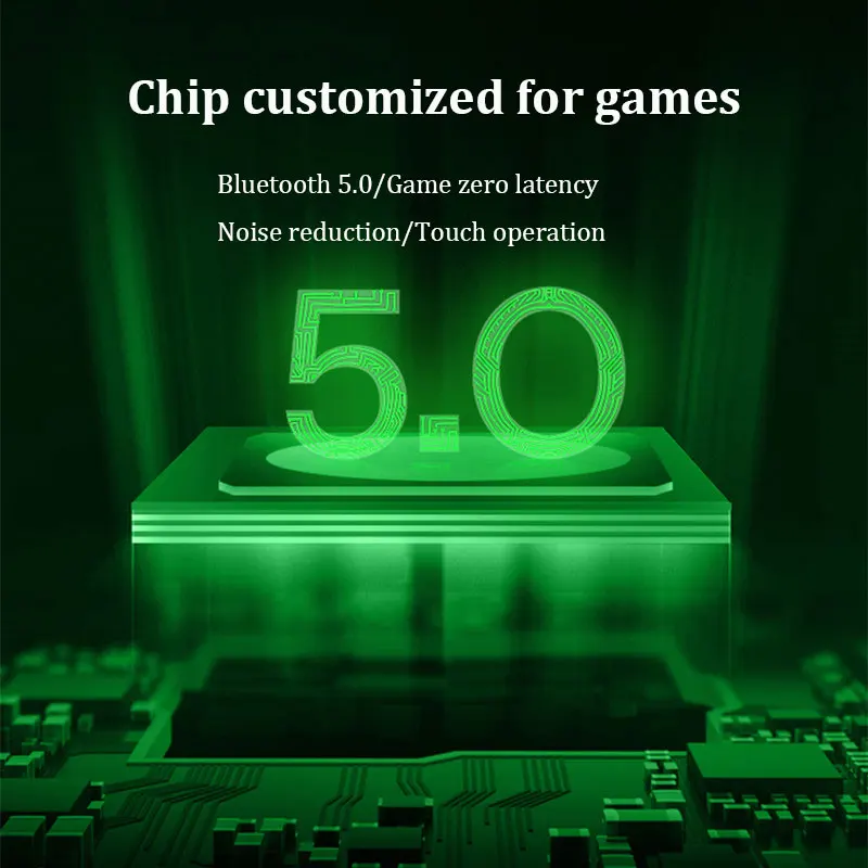 

Wireless Gaming Headset Gamer Headphones 40ms Low Latency Game Headset With Microphone Usb Noise Canceling Earbuds Earphones