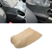 beige center armrest leather cover for toyota prius 2010 2011 2012 2013 2014 2015 central armrest box skin cover sticker trim
