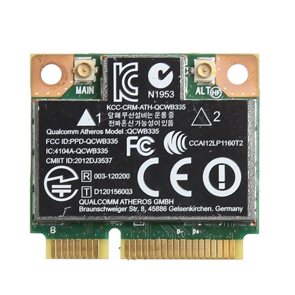 Беспроводная полукарта PCI-E 802.11b/G/N WiFi Bluetooth 4 0 для HP Atheros QCWB335 AR9565 SPS 690019-001 733476-001 |