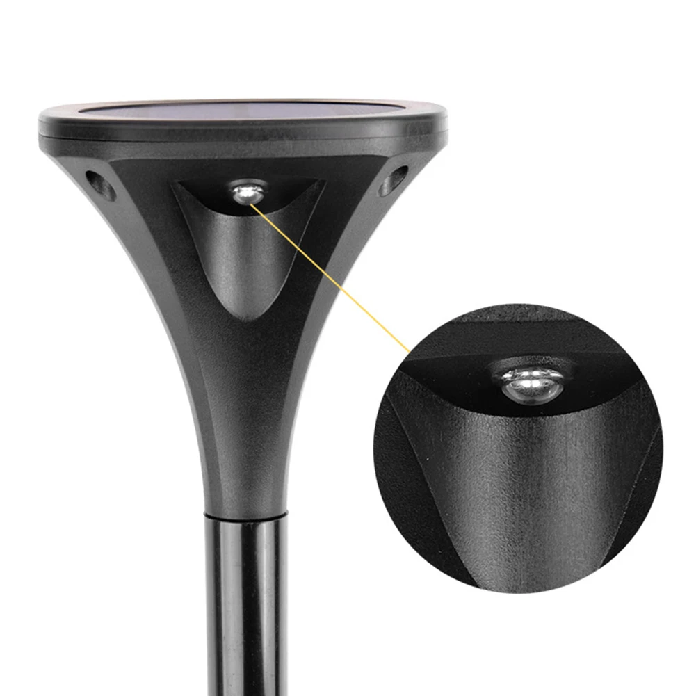 

2Pcs Park Garden Path Lawn Decorative Solar Garden Light Solar Lawn Stake Four-Sided Home Garden Yard Art Decoration