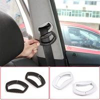 for bmw x3 e83 2006 2010 abs chrome platingcarbon fibercar front seat belt cover protection decorative cover car accessories