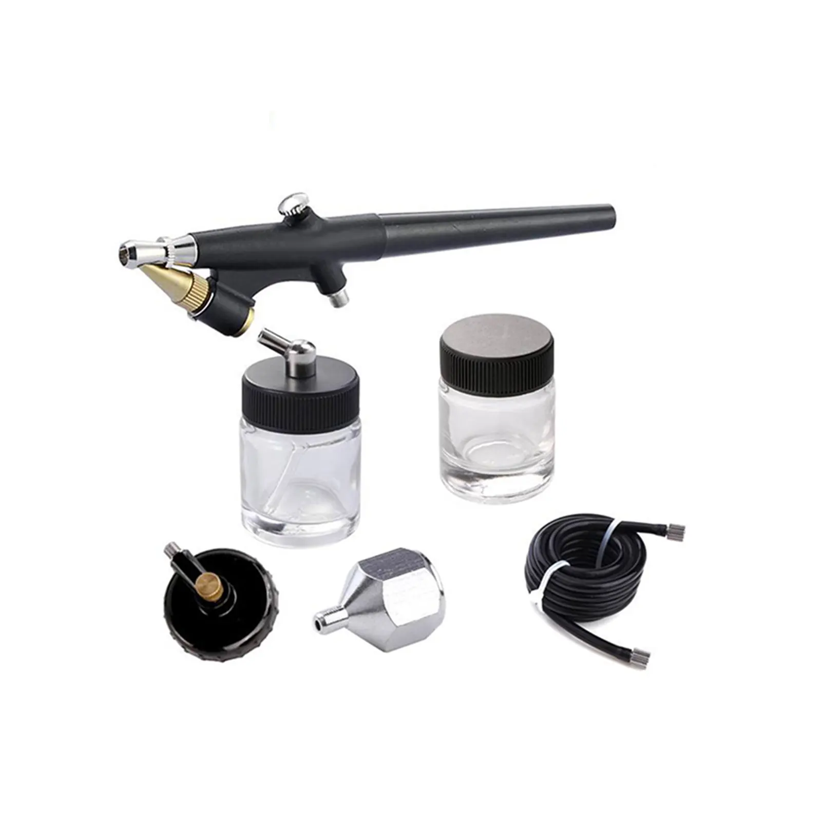 

Fine Art Painting Gun Airbrush Siphon Feed Airbrush Single Action Airbrush Set for Makeup Tattoo Manicure 0.8mm Spray Gun