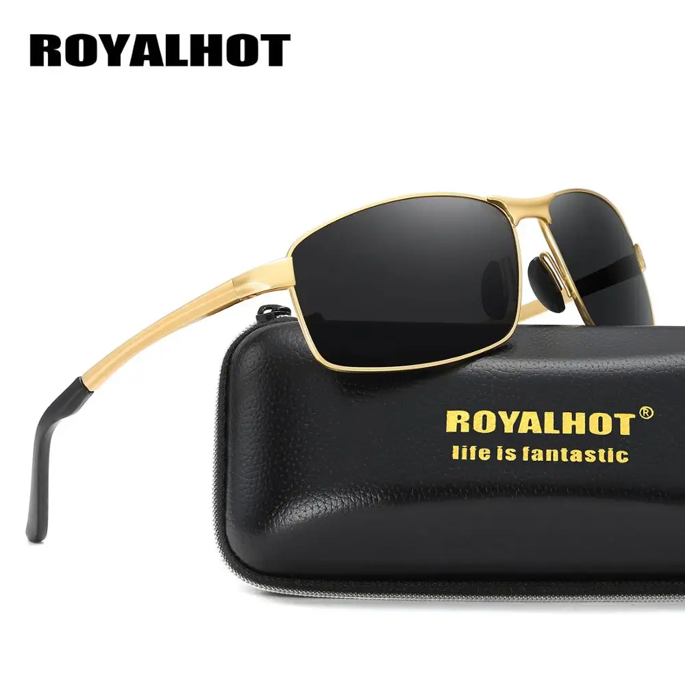 Ретро солнцезащитные очки для вождения мужские металлические винтажные