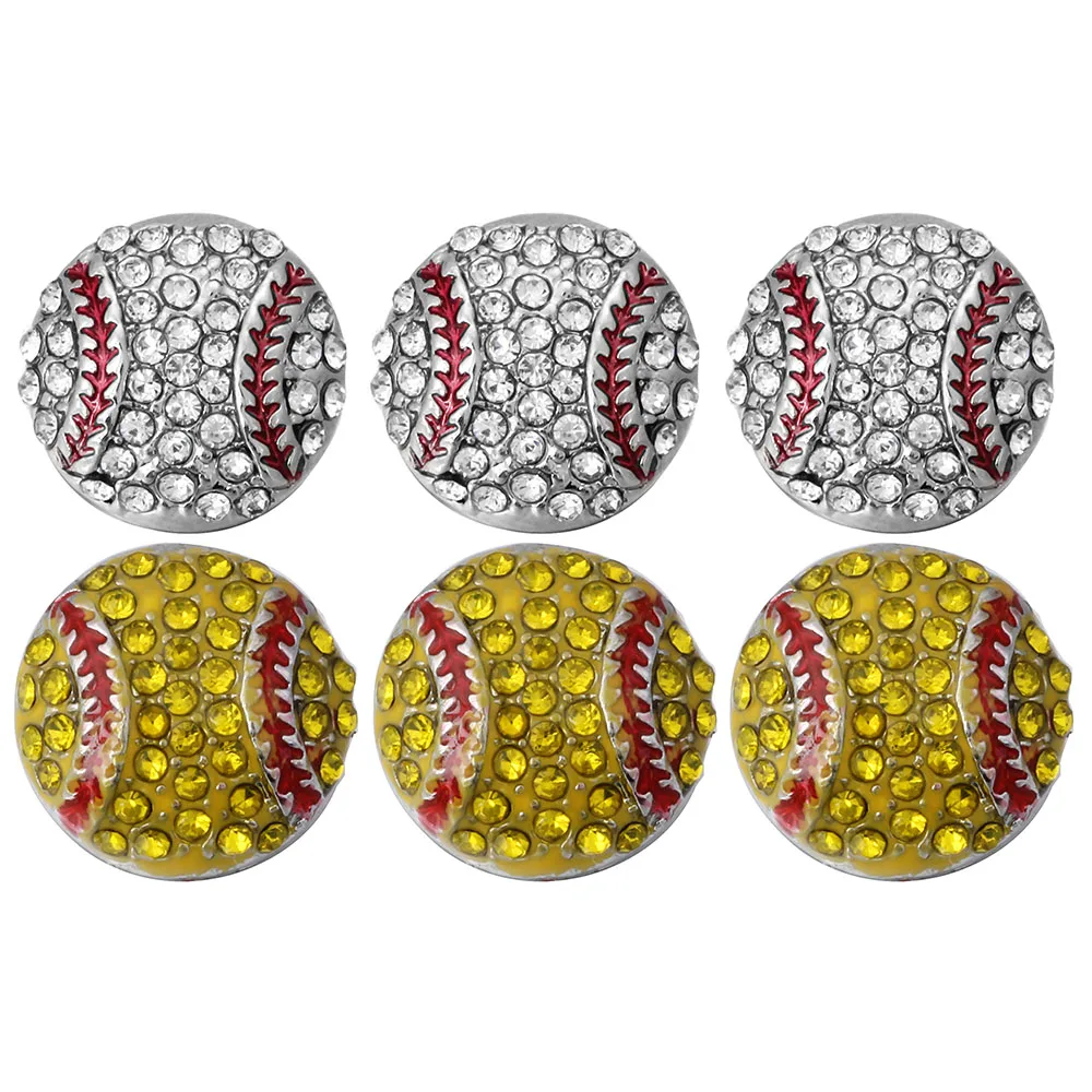 10 шт./лот мини хрустальный футбольный крест Taiji застежка-Кнопка ювелирные изделия