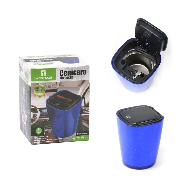 

Черная, красная, синяя, текстурированная пепельница для автомобиля, оригинальная простая портативная пепельница