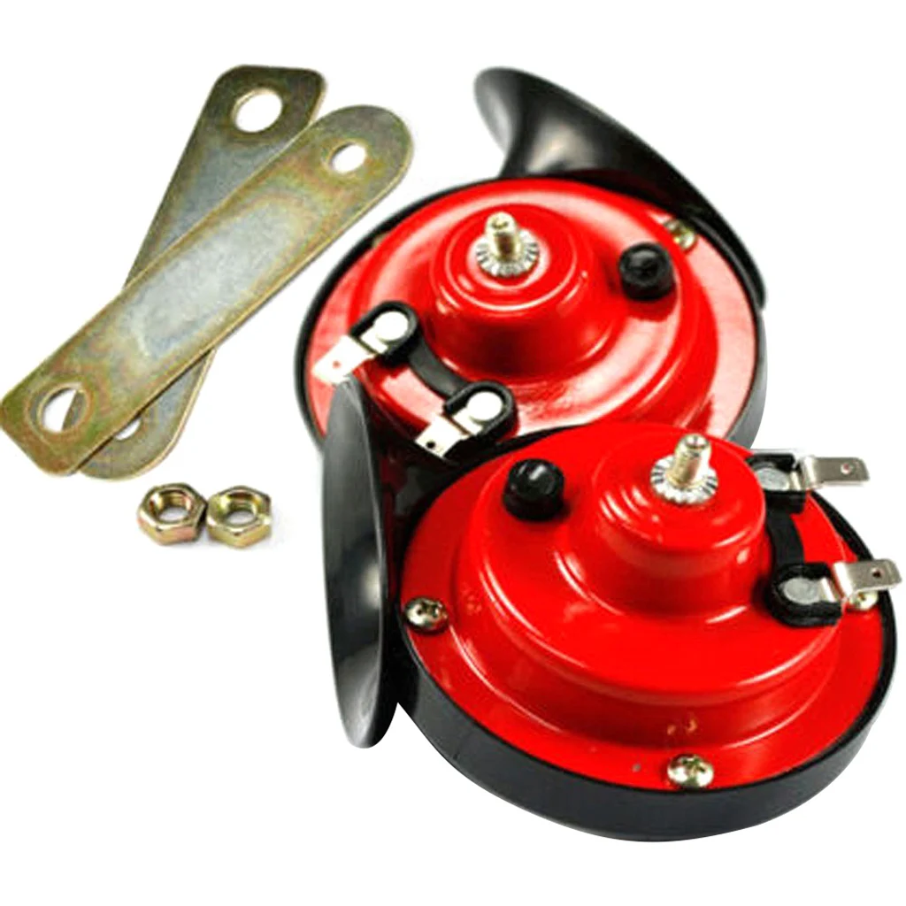 120db Улитка воздушный рожковый громкий двойной тон мотоцикл автомобиль велосипед