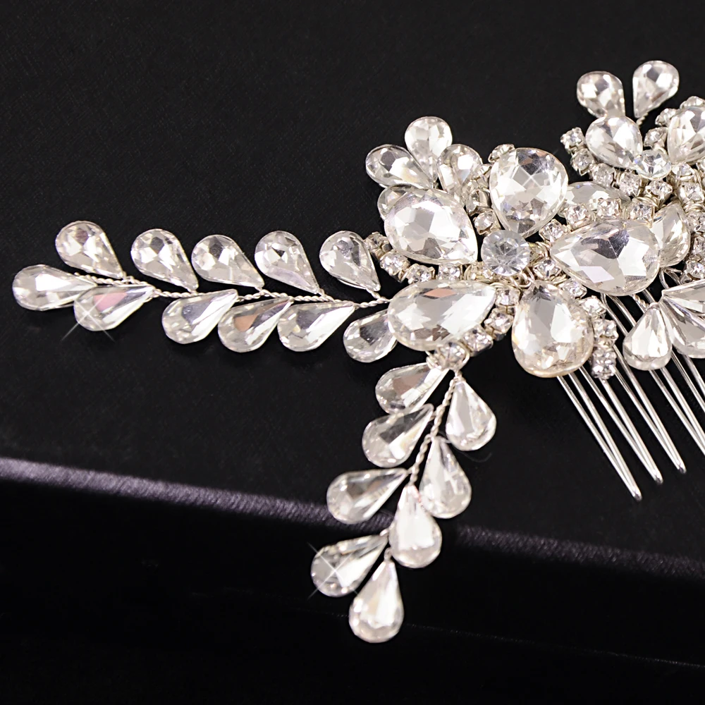 ZMHP241 роскошные свадебные аксессуары для волос Свадебная расческа головная