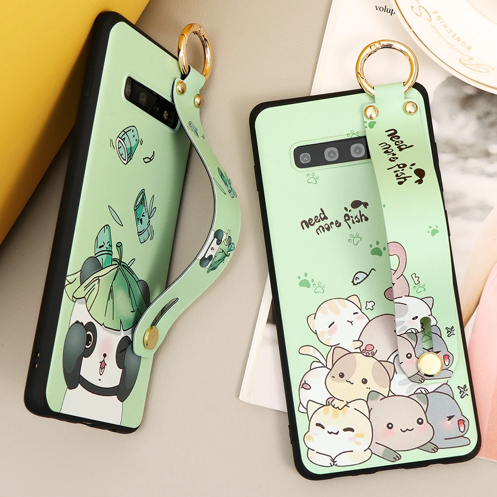Чехол с ремешком на запястье для Samsung Galaxy A41 A31 A11 A21 A71 A51 A01 A90 A50 A70 A30 A40 A10 A10e A20e A6 Plus 2018