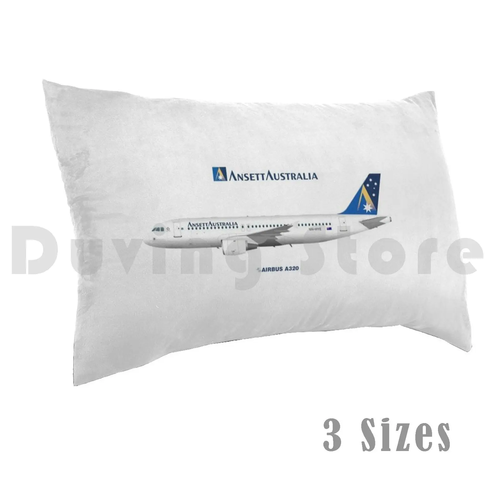 Иллюстрация Ansett австралийский Аэробус A320 подушка для самостоятельной сборки 50*70