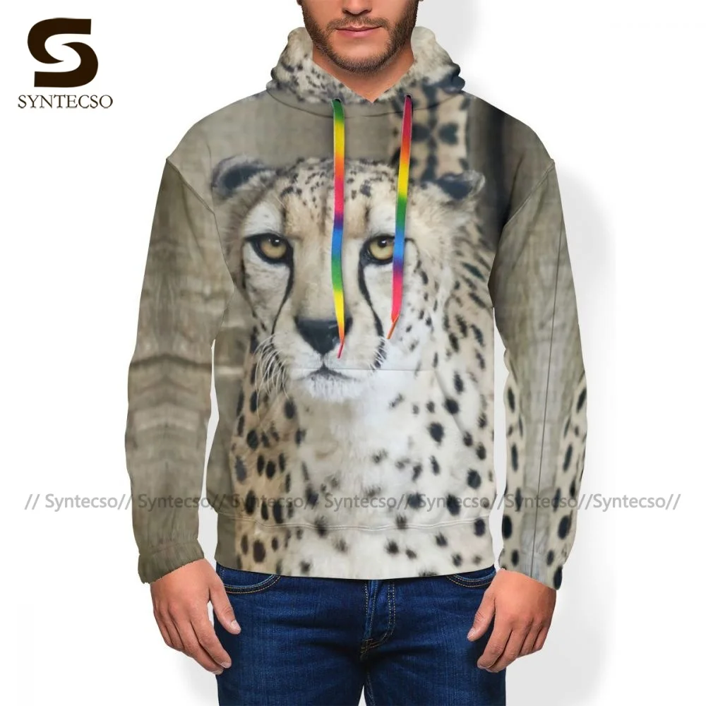 

Popular Cheetah Hoodie Outdoor Autumn Hoodies Long Sleeve Polyester Pullover Hoodie Mens Big