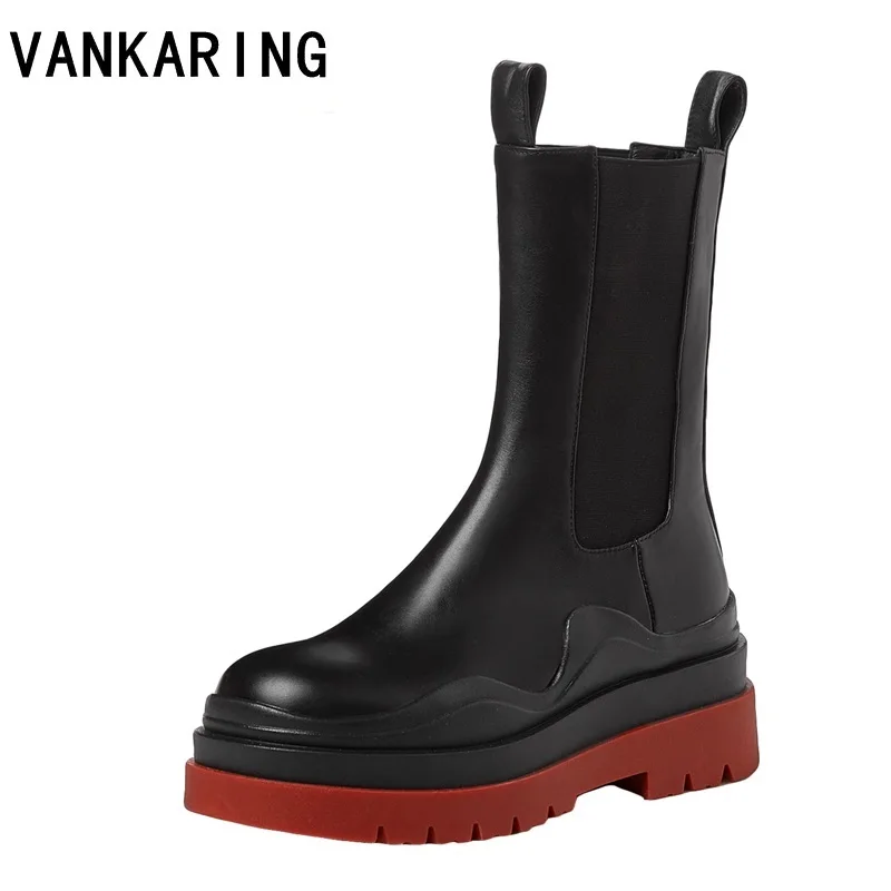 Роскошные Ботинки Челси 2021 женские ботинки на платформе зимняя обувь массивной