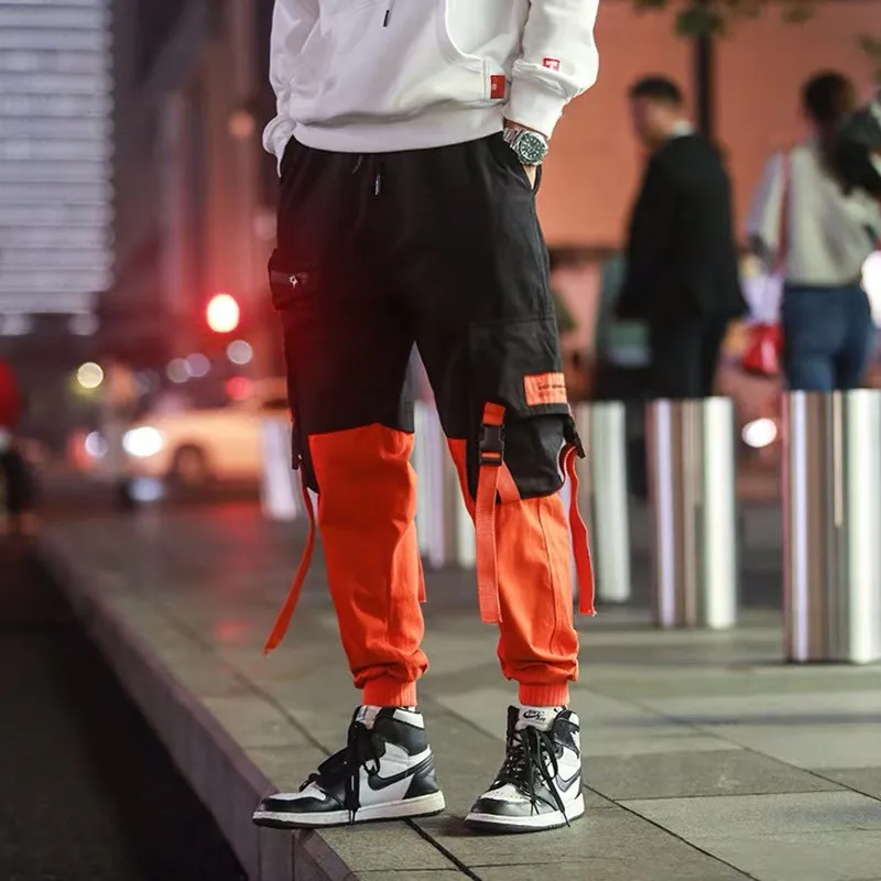 

Hip Hop Harajuku Fall Pants Embroidery Japanese Style Trousers Sweatpants Streetwear Men Joggers Track Casual Cargo Pants