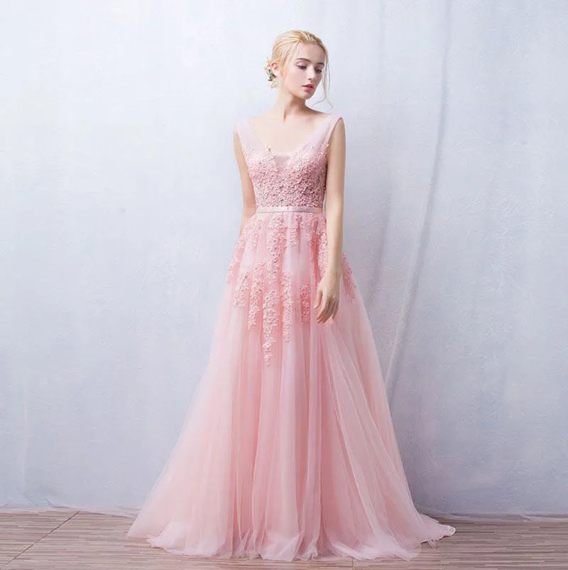 Свадебное платье невесты 2020 розовые вечерние платья для подружки с бусинами