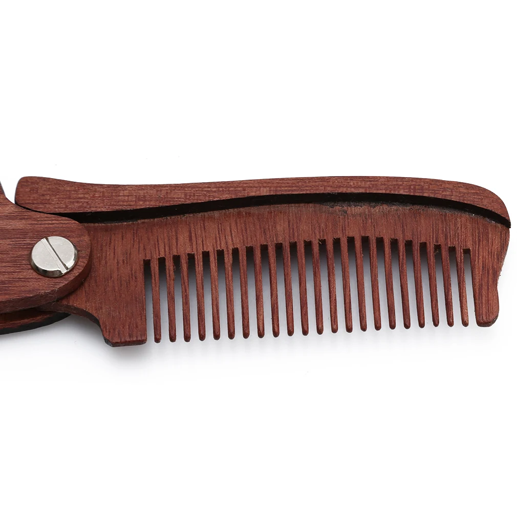 

1PC New Arrivals Mens Womens Handmade Folding Pocket Clip Hair Moustache Beard Comb Pennello Da Barba High Quality