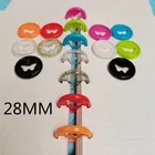 Пластиковое Переплетное Кольцо С Рисунком бабочки, клей с отверстиями для блокнота и гриба, офисные Обучающие переплетные принадлежности 20 шт. 28 мм