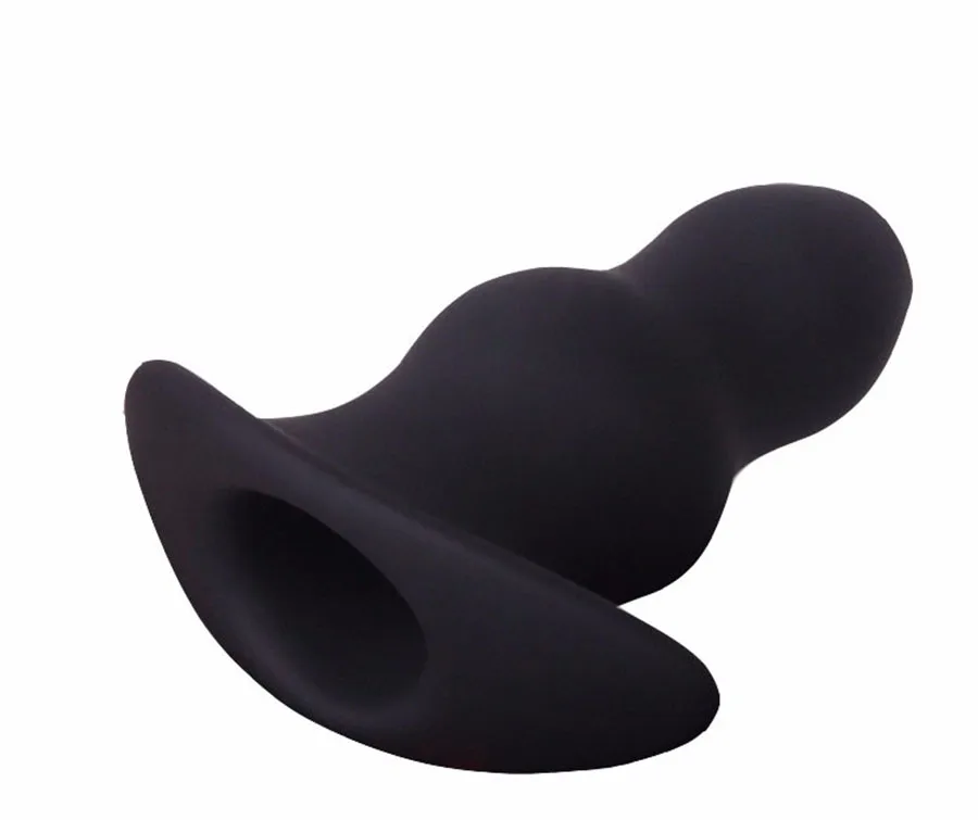 Полый анальный туннель Анальная пробка силиконовое промывание клизма