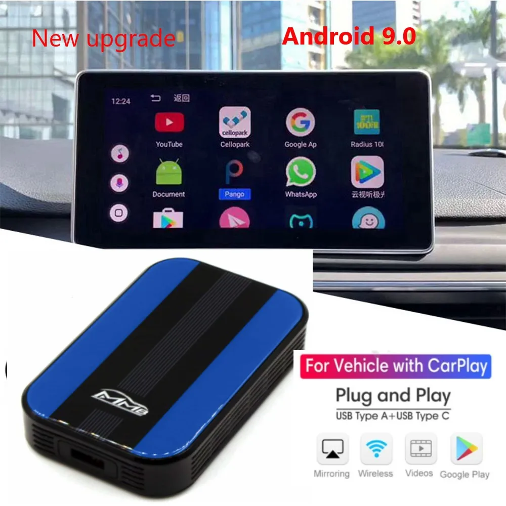 Carplay Ai MMB Android TV Box автомобиль радио IOS CarPlay мультимедиа видеоплееры 4 Гб + 32 ГБ