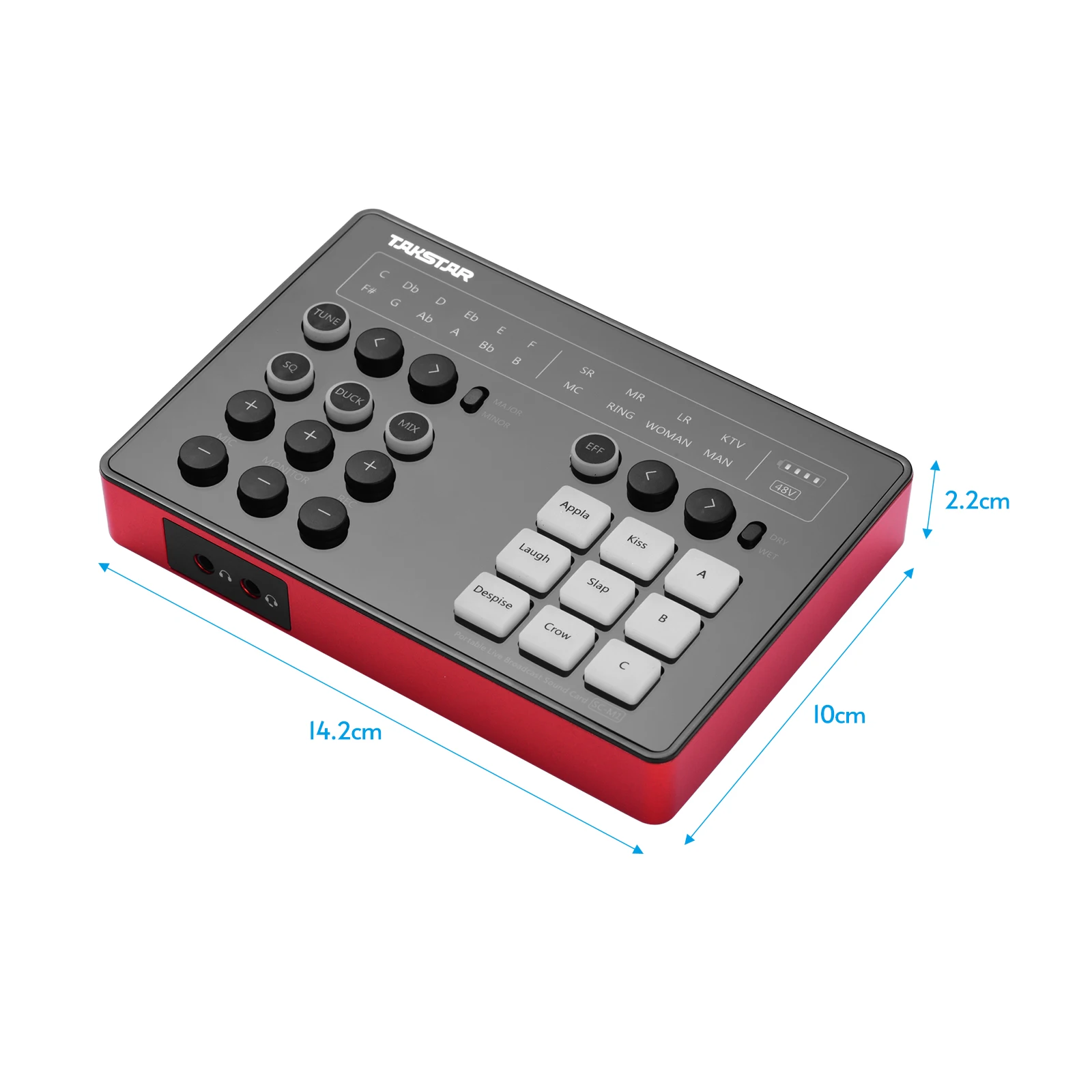 SC-M1 Live Broadcast Sound Card with DSP for Phone Tablet Computer Streaming Karaoke Recording |