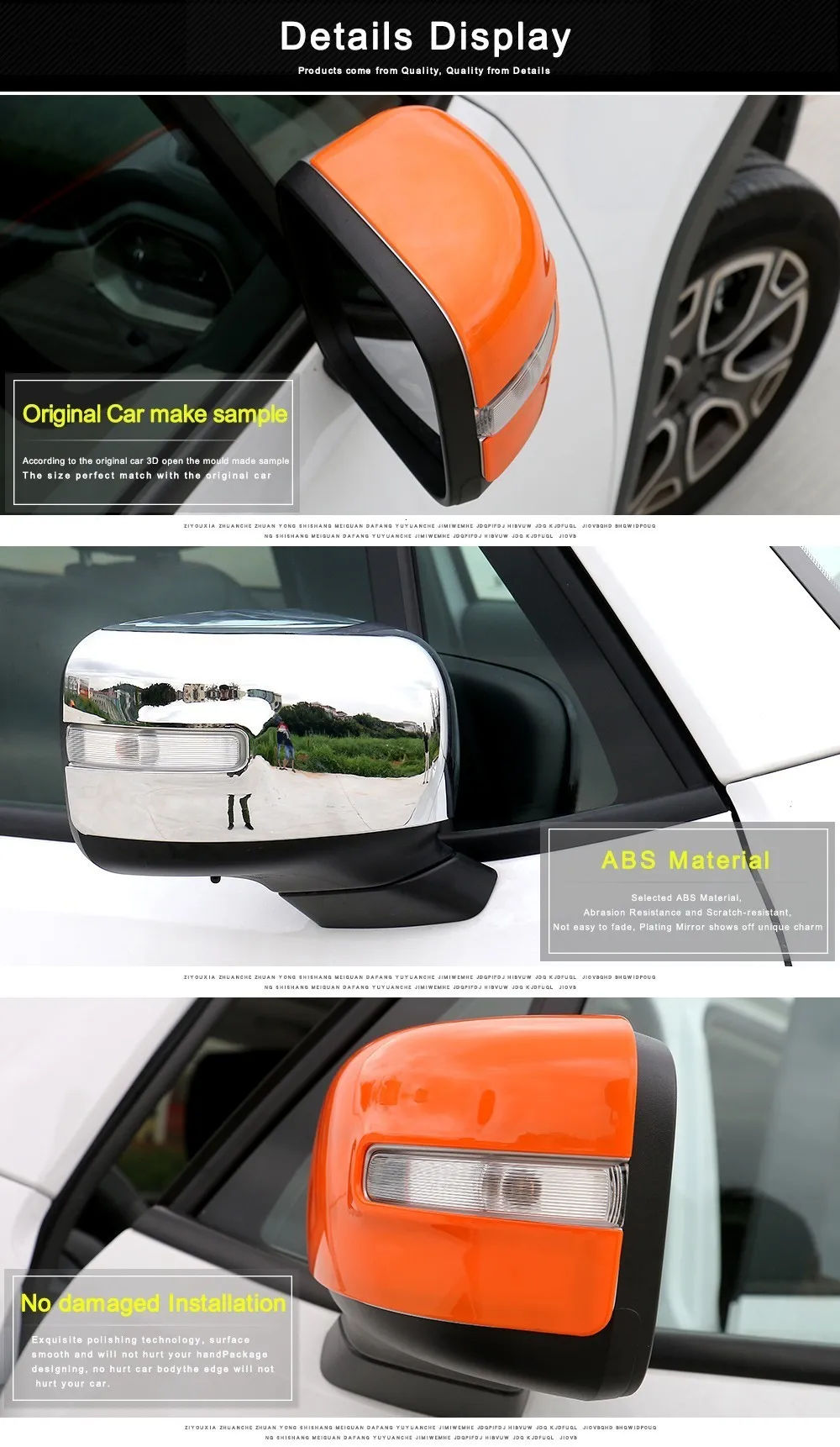 MOPAI Автомобильное зеркало заднего вида, декоративные наклейки для Jeep Renegade, внешние аксессуары для зеркала заднего вида, Стайлинг автомобиля
