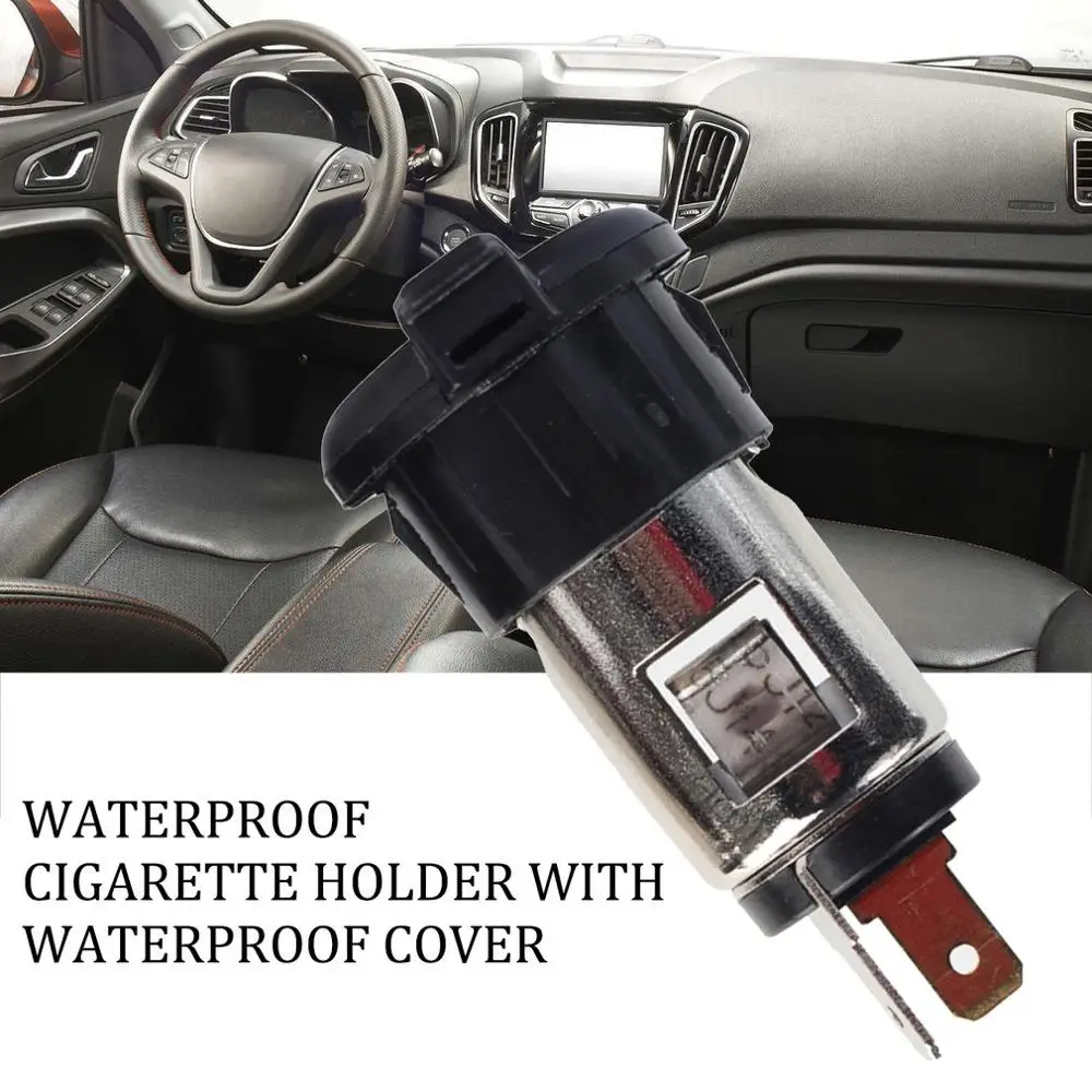 12 В автомобильный прикуриватель с водонепроницаемой крышкой гнездовой разъем