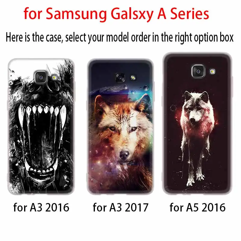 Красивые Волк Дизайн чехол силиконовый для телефона Samsung A50 A70 A80 A30 A40 A90 A6 A8 A9 A7 A5 A3