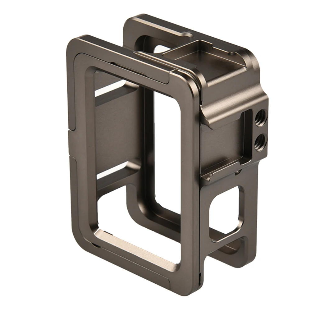 

Camera Cage Border Cover Housing Shell Aluminum Alloy Protective Cage with 2 Cold Shoe Mounts for GoPro Hero 9 Black