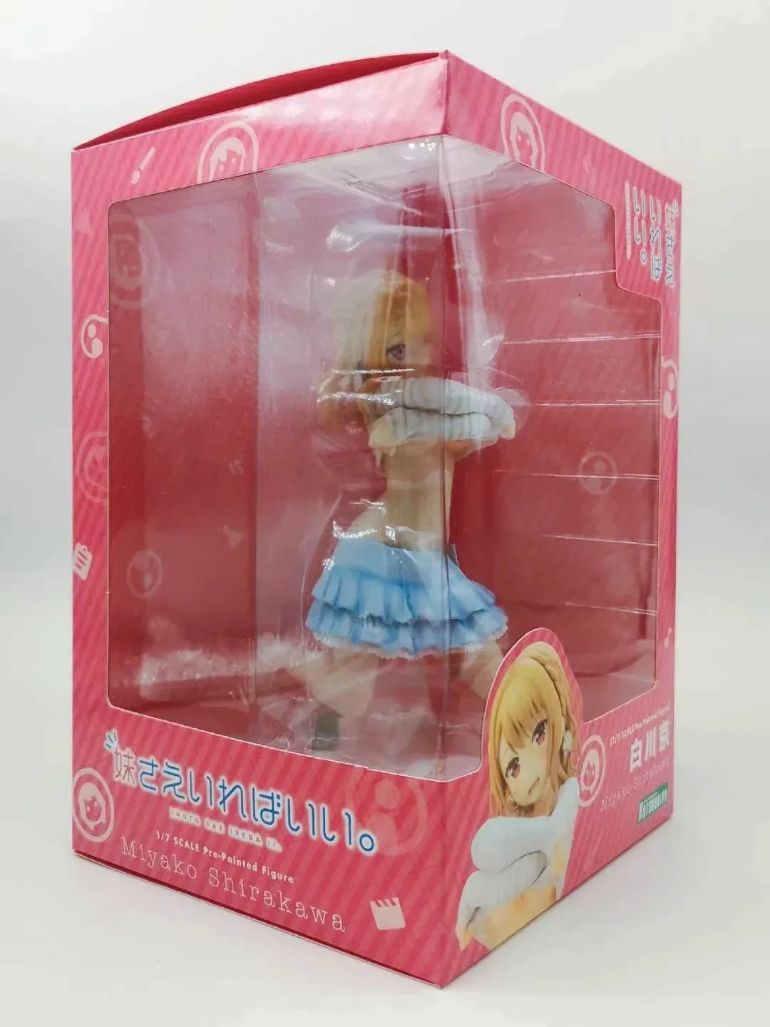 with original box 16 см сексуальная сестренка все, что вам нужно Аниме Фигурка 1/7 масштаб Miyako Shirakawa платье версия модели ПВХ украшение подарок кукла Новинка - Цвет: with original box
