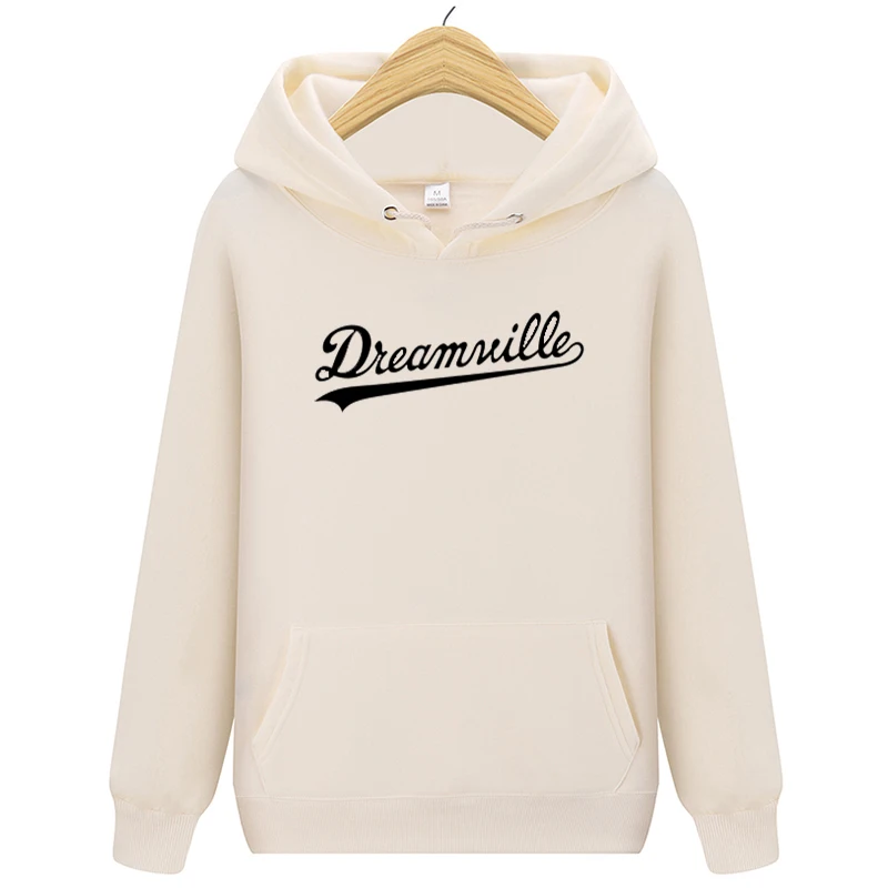 Модные Новинка; худи Для мужчин хип-хоп DREAMVILLE Коул Логотип с капюшоном Swag письмо флисовые J худи с принтом Cole зимние толстовки Мужские пуловер - Цвет: Khaki1